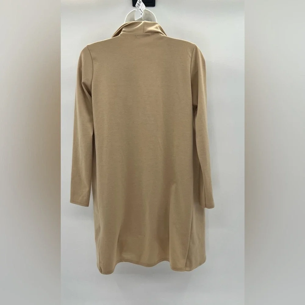 Boohoo Camel Waterfall Jacket Size 2